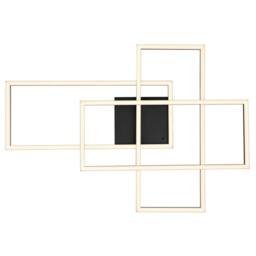 Netlighting Gabriel Semi Ceiling Light Black 3x LED Dimmable 2700-6500K Remote - thumbnail 4