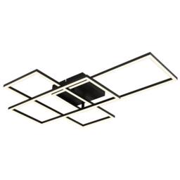 Netlighting Gabriel Semi Ceiling Light Black 3x LED Dimmable 2700-6500K Remote