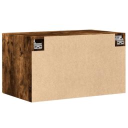 Berkfield Home Wall Cabinet Smoked Oak 70x42.5x40 cm Engineered Wood in Brown - thumbnail 6