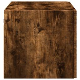 Berkfield Home Wall Cabinet Smoked Oak 70x42.5x40 cm Engineered Wood in Brown - thumbnail 5