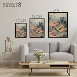 "Artery8 Poster for the Valkyrie Opera by Wagner Grasset Framed Canvas Wall Art - Size: W12"" x H16""" - thumbnail 4