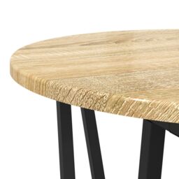 Berkfield Home Side Table Set of 2 - Sonoma Oak Engineered Wood & Metal in Beige - thumbnail 6