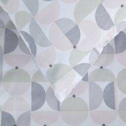 Smart Living Printed Reversible Circle Geo Duvet Cover With Pillowcases in Blue - Size: Single - thumbnail 9