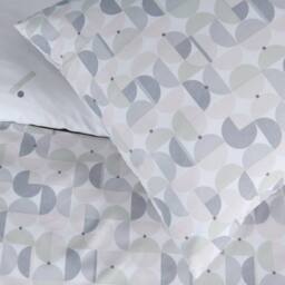 Smart Living Printed Reversible Circle Geo Duvet Cover With Pillowcases in Blue - Size: Single - thumbnail 6