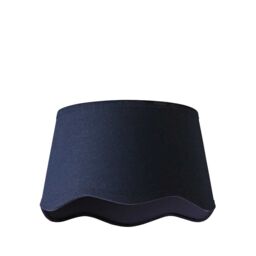 ValueLights Mabel Linen Small 20cm Scallop Edge with Trim Ceiling Light Lamp Shade in Navy - thumbnail 6