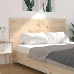 Berkfield Home Headboard 206x4x100 cm Solid Wood Pine in Brown - Size: 206 x 4 x 100 cm - thumbnail 4