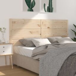 Berkfield Home Headboard 206x4x100 cm Solid Wood Pine in Brown - Size: 206 x 4 x 100 cm - thumbnail 1