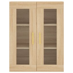Berkfield Home Highboard Sonoma Oak 69.5x34x180 cm Engineered Wood in Brown - thumbnail 6