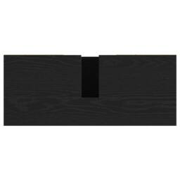 Berkfield Home Sink Cabinet Black Oak 80x33x60 cm Engineered Wood - Size: 80 x 33 x 60 cm - thumbnail 9