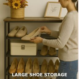 Rafaelo Mobilia 8-Tier Shoe Rack With Detachable Mesh in Brown - thumbnail 4