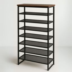 Rafaelo Mobilia 8-Tier Shoe Rack With Detachable Mesh in Brown - thumbnail 9