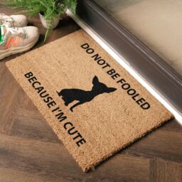 Artsy Mats Chihuahua Doormat - Regular 60x40cm in Black - Size: 40 cm x 60 cm - thumbnail 3