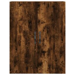Berkfield Home Highboard Smoked Oak 69.5x34x180 cm Engineered Wood in Brown - thumbnail 6