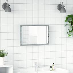 Berkfield Home LED Bathroom Mirror Grey Sonoma 60x8.5x38 cm Engineered Wood - thumbnail 4
