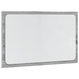 Berkfield Home LED Bathroom Mirror Grey Sonoma 60x8.5x38 cm Engineered Wood