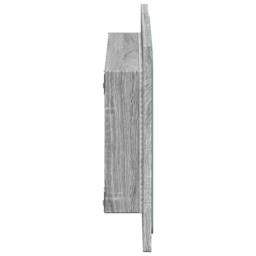 Berkfield Home LED Bathroom Mirror Grey Sonoma 60x8.5x38 cm Engineered Wood - thumbnail 7