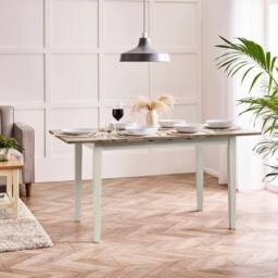 FurnitureboxUK Salcombe Extending Light Grey Table with 2 Chairs & 2 Large Benches - thumbnail 2