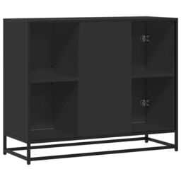 Berkfield Home Sideboard Black 92x35x76 cm Engineered Wood - Size: 92 x 35 x 76 cm - thumbnail 6