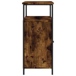 Berkfield Home Sideboard Smoked Oak 100x35x80 cm Engineered Wood in Brown - Size: 100 x 35 x 80 cm - thumbnail 7
