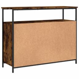 Berkfield Home Sideboard Smoked Oak 100x35x80 cm Engineered Wood in Brown - Size: 100 x 35 x 80 cm - thumbnail 8