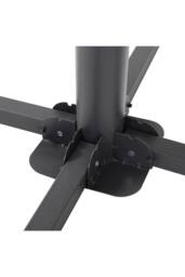 H&O Direct Portable Portable Cross Parasol Base Umbrella Stand in Black - thumbnail 4