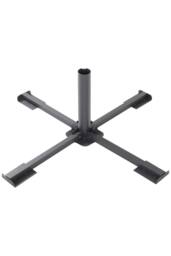 H&O Direct Portable Portable Cross Parasol Base Umbrella Stand in Black - thumbnail 3