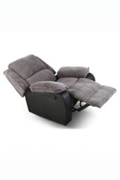 More4Homes Postana Manual Recliner Bonded Leather 1+2 Seater Sofa Set in Grey - thumbnail 4