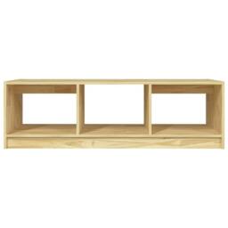 Berkfield Home Coffee Table 110x50x34 cm Solid Pinewood in Brown - Size: 110 x 50 x 34 cm - thumbnail 5