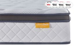 Sleepsoul Heaven Mattress in White - Size: Super King - thumbnail 6