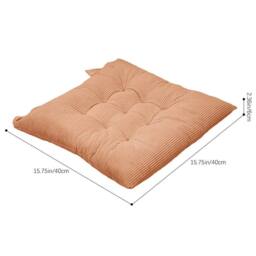 Kelvenix 4X Thick Chair Seat Cushions Pads 4pcs-coffee in Brown - Size: 100 cm x 190 cm - thumbnail 2
