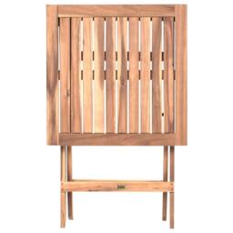 Wyld and Coco Casa 3-Piece Folding Acacia Bistro Set - Brown - thumbnail 6
