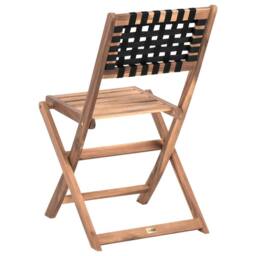 Wyld and Coco Casa 3-Piece Folding Acacia Bistro Set - Brown - thumbnail 9