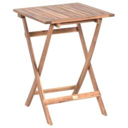 Wyld and Coco Casa 3-Piece Folding Acacia Bistro Set - Brown - thumbnail 3