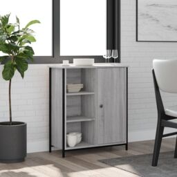 Berkfield Home Sideboard Grey Sonoma 70x30x80 cm Engineered Wood - Size: 70 x 30 x 80 cm - thumbnail 1