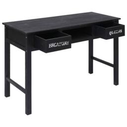 Berkfield Home Elegant Console Table Black 110x45x76 cm Wood - Size: 110 x 45 x 76 cm - thumbnail 3