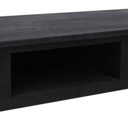 Berkfield Home Elegant Console Table Black 110x45x76 cm Wood - Size: 110 x 45 x 76 cm - thumbnail 8
