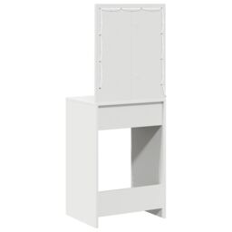 Berkfield Home Dressing Table with LED Lights White 50x41x135 cm - Size: 50 x 41 x 135 cm - thumbnail 7
