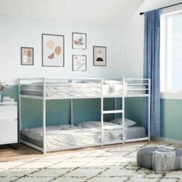 Berkfield Home Bunk Bed without Mattress White 107x203 cm Steel - thumbnail 3