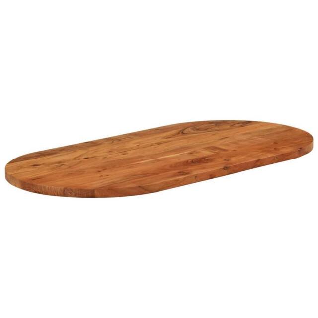 Berkfield Home Table Top 120x60x3.8 cm Oval Solid Wood Acacia in Brown - image 1