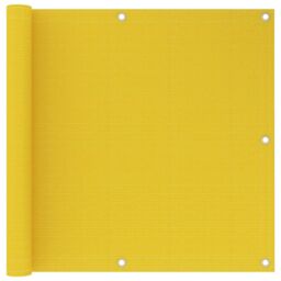 Berkfield Home Balcony Screen Yellow 90x600 cm HDPE - thumbnail 1