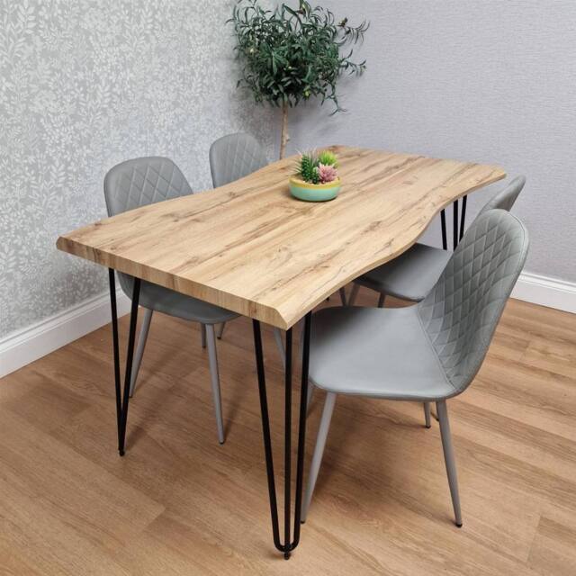 KOSY KOALA Modern Dining Table Set With 4 Chairs Dining Room Furniture in Brown - image 1