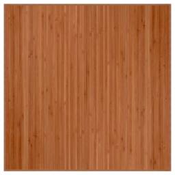 Berkfield Home Rug Square Brown100x100 cm Bamboo in Brown - Size: Medium - thumbnail 3