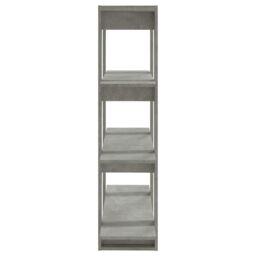 Berkfield Home Book Cabinet/Room Divider Concrete Grey 100x30x123.5 cm - thumbnail 4
