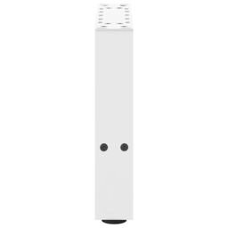 Berkfield Home Coffee Table Legs White 2 pcs 40x(30-31) cm Steel - thumbnail 6