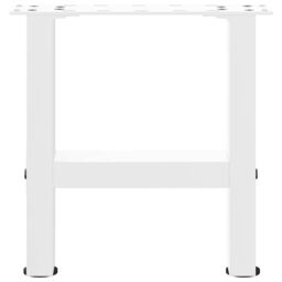 Berkfield Home Coffee Table Legs White 2 pcs 40x(30-31) cm Steel - thumbnail 5