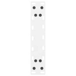 Berkfield Home Coffee Table Legs White 2 pcs 40x(30-31) cm Steel - thumbnail 7