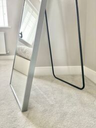 Downton Interiors Stunning Silver Arched Metal Frame Wall or Floor Standing Dressing Mirror 145cm x 45cm - Soho Collection - Size: XL - thumbnail 5