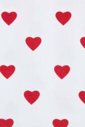 Homescapes Red Love Hearts Ready Made Eyelet Curtain Pair - Size: 140 cm width x 183 cm drop - thumbnail 5