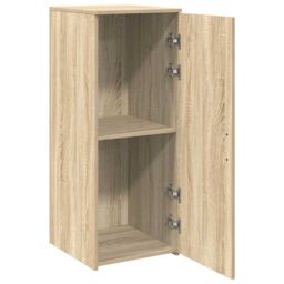 Berkfield Home Storage Cabinet Sonoma Oak 40x45x103.5 cm Engineered Wood in Brown - thumbnail 4
