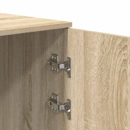 Berkfield Home Storage Cabinet Sonoma Oak 40x45x103.5 cm Engineered Wood in Brown - thumbnail 9